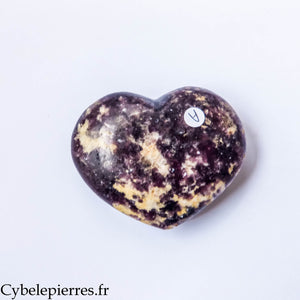 Cœur Lépidolite – 144 à 182 g | Pierre naturelle d’apaisement et de tendresse