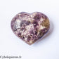 Cœur Lépidolite – 144 à 182 g | Pierre naturelle d’apaisement et de tendresse