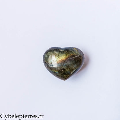 Cœur Labradorite – 5 cm / 71 g | Pierre naturelle de protection et d’intuition – Madagascar