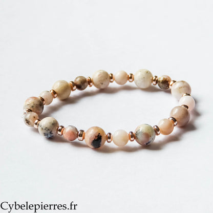 Bracelet Voile de Douceur – Opale rose (6 et 8 mm) – 17 cm ou 18 cm | Apaisement et Sensibilité