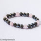 Bracelet Magie – Labradorite et Quartz rose (8 mm) – 19 cm | Protection douce et Équilibre émotionnel