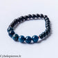 Bracelet 6ᵉ Chakra "Frontal" – Sodalite, Onyx & Hématite (8 mm) - 17 cm | Clarté Mentale et Intuition