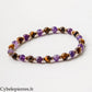 Bracelet Dévouement – Améthyste & Œil de Tigre (6 mm) - 17 cm | Protection et Détermination