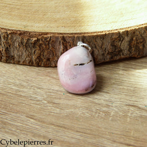 Colgante Ópalo rosa - 25 mm