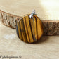 Colgante de ojo de tigre - 38 mm