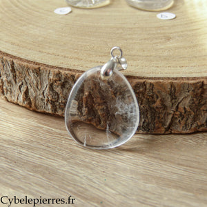 Colgante de Cristal de Roca - 25 mm