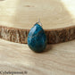 Pendentif Goutte - Apatite Bleue (30mm)