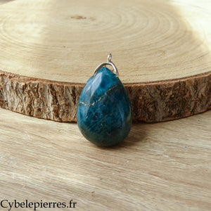 Colgante Gota - Apatita Azul (30mm)