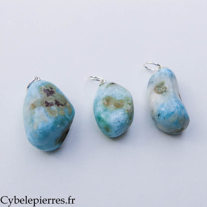 Pendentif Larimar - 25 mm