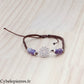 Bracelet Chakra Coronal - Améthyste (réglable)