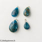 Pendentif Goutte - Apatite Bleue (30mm)