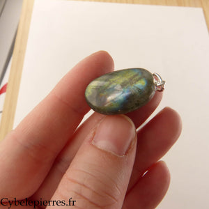 Colgante de labradorita - 20 mm