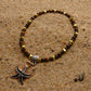 Bracelet Summer - Psamathée - Œil de tigre et Obsidienne dorée (3-4 mm) - 18 cm | Protection et confiance