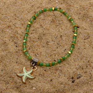 Bracelet Summer - Mélia - Chrysoprase et Péridot (3-4 mm) - 18 cm | Renouveau et optimisme