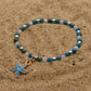 Bracelet Summer - Naïade - Apatite bleue & Calcédoine (3-4 mm) - 16 à 18 cm | Communication & inspiration