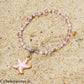 Bracelet Summer - Thétis - Quartz rose et Aventurine rouge (3-4 mm) - 18 cm | Tendresse et vitalité