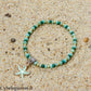 Bracelet Summer - Galéné - Amazonite et Malachite (3-4 mm) - 18 cm | Harmonie et renouveau