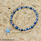 Bracelet Summer - Clymène - Lapis-lazuli et Sodalite facettée (3-4 mm) - 18 cm | Clarté et expression