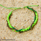 Pulsera "Trío Estival – Bosque Vivo" – micramé y unakita