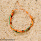 Pulsera "Trío Estival – Sol Salvaje" – micramé y ojo de tigre facetado