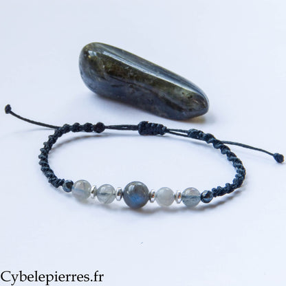 Bracelet réglable Labradorite