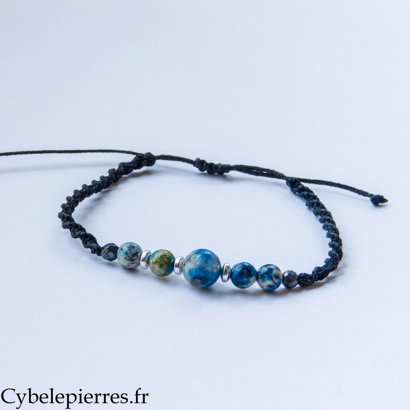 Bracelet réglable jaspe K2 (Kétonite)