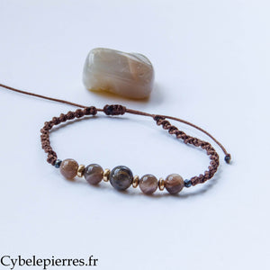 Bracelet réglable Pierre de lune