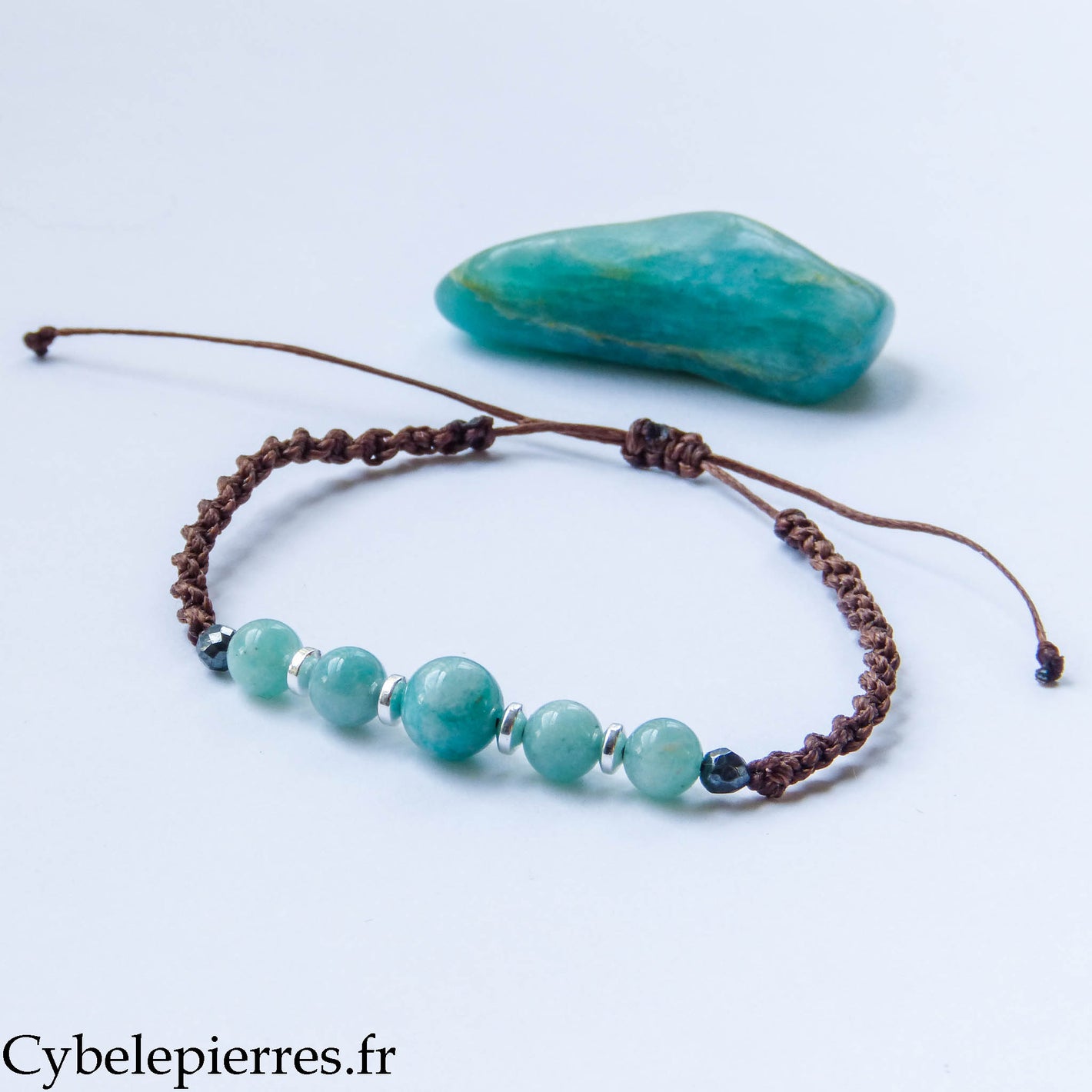 Bracelet réglable Amazonite