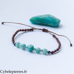 Bracelet réglable Amazonite