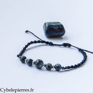 Bracelet réglable Larvikite