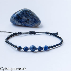 Bracelet réglable Sodalite