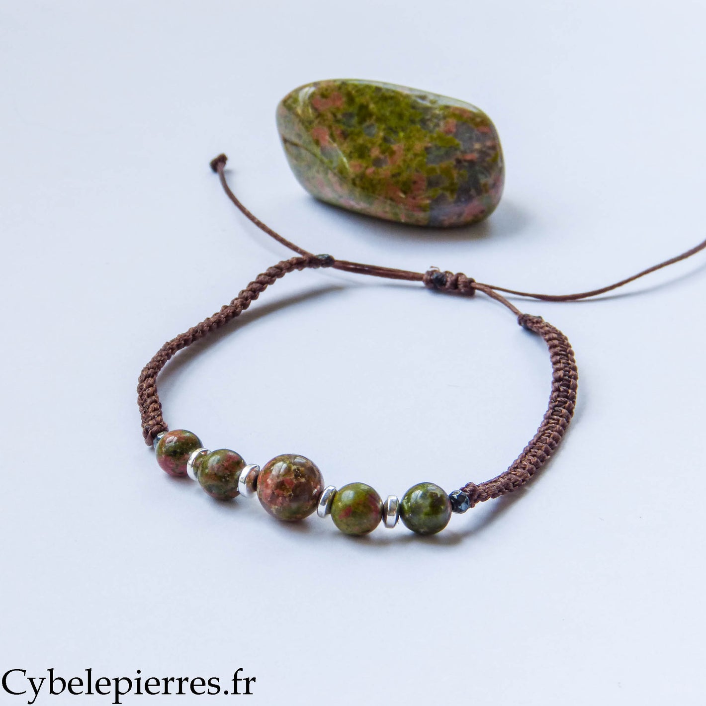 Bracelet réglable Unakite