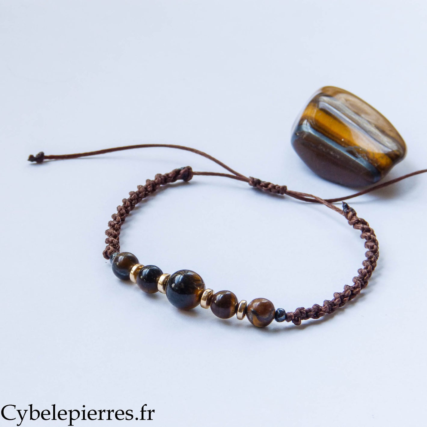 Bracelet réglable Œil de tigre