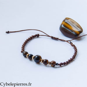 Bracelet réglable Œil de tigre