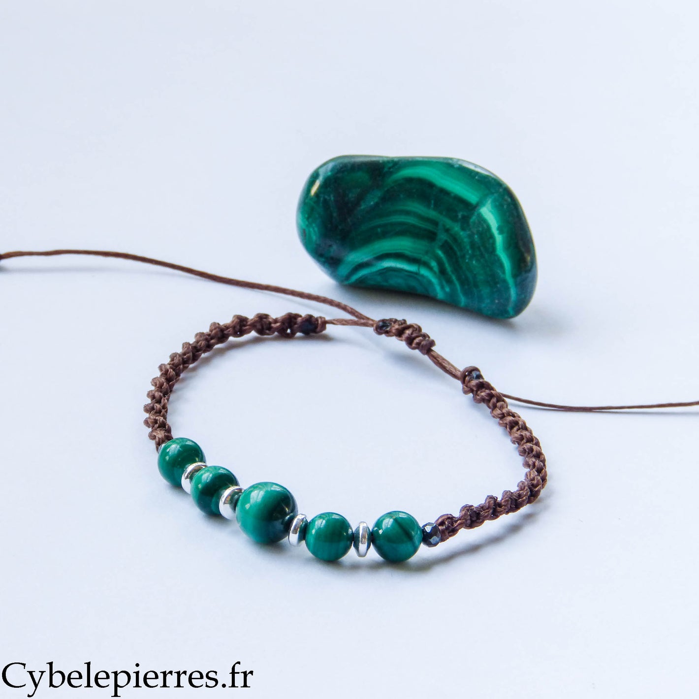Bracelet réglable Malachite