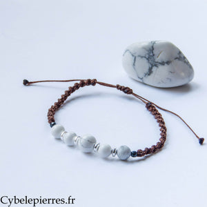 Bracelet réglable Howlite