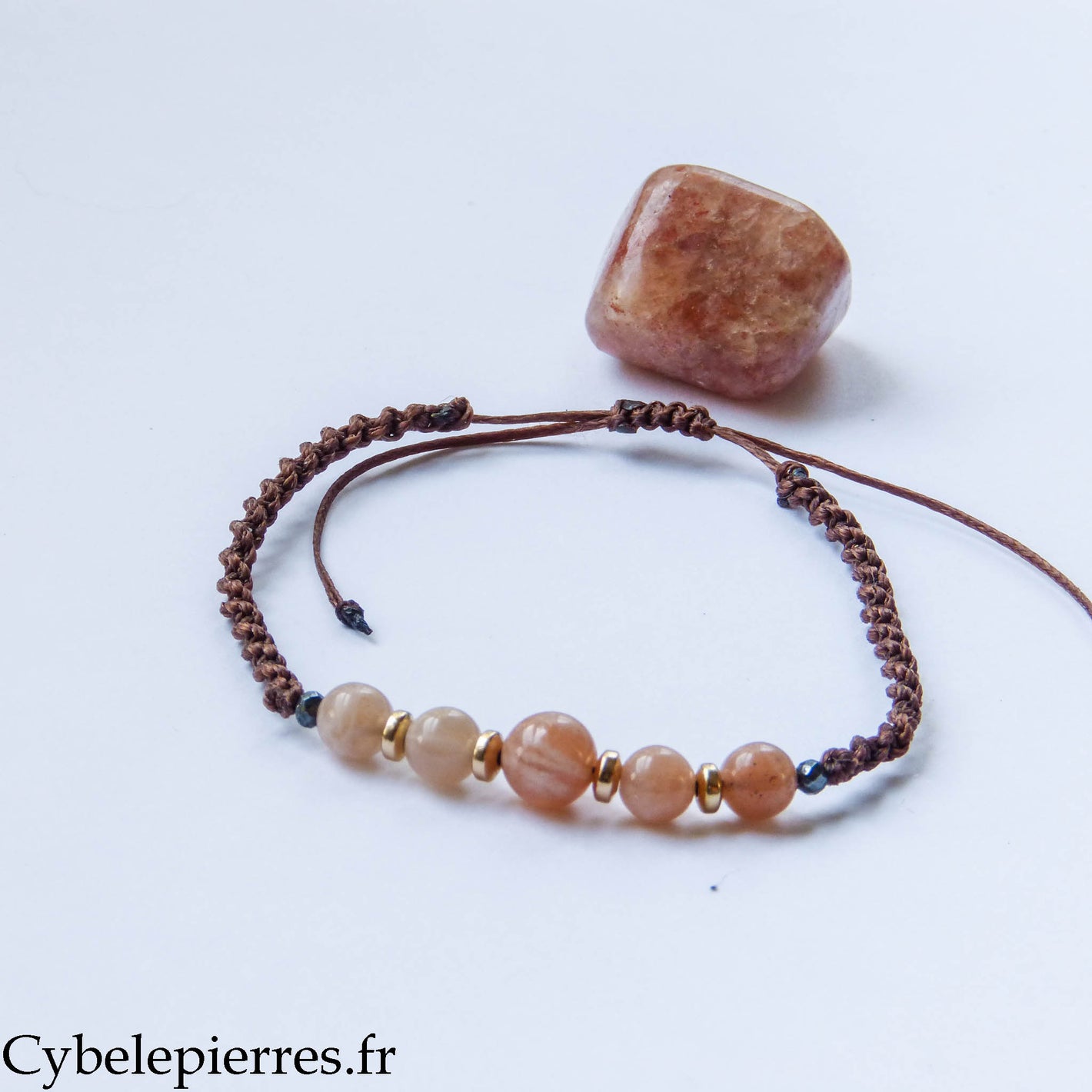 Bracelet réglable Pierre de soleil