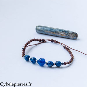 Bracelet réglable Cyanite