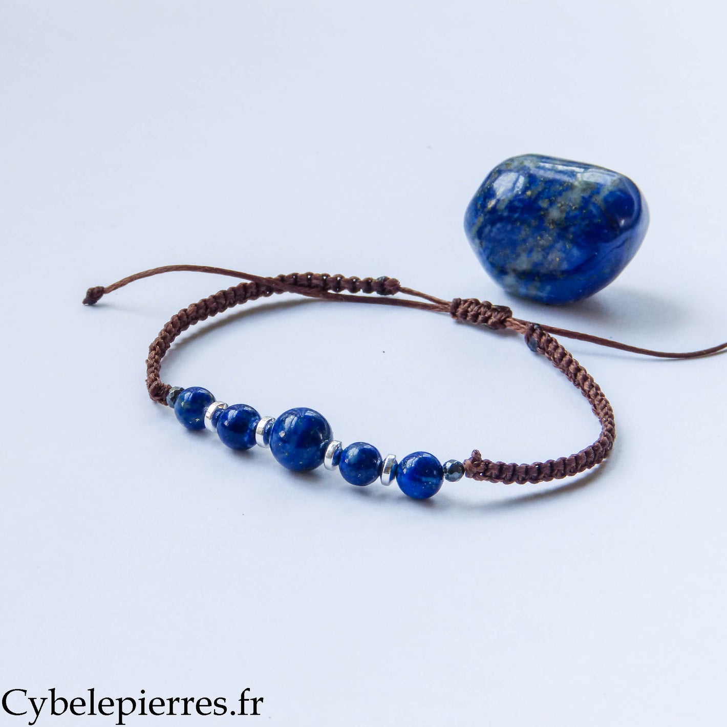 Bracelet réglable Lapis-lazuli