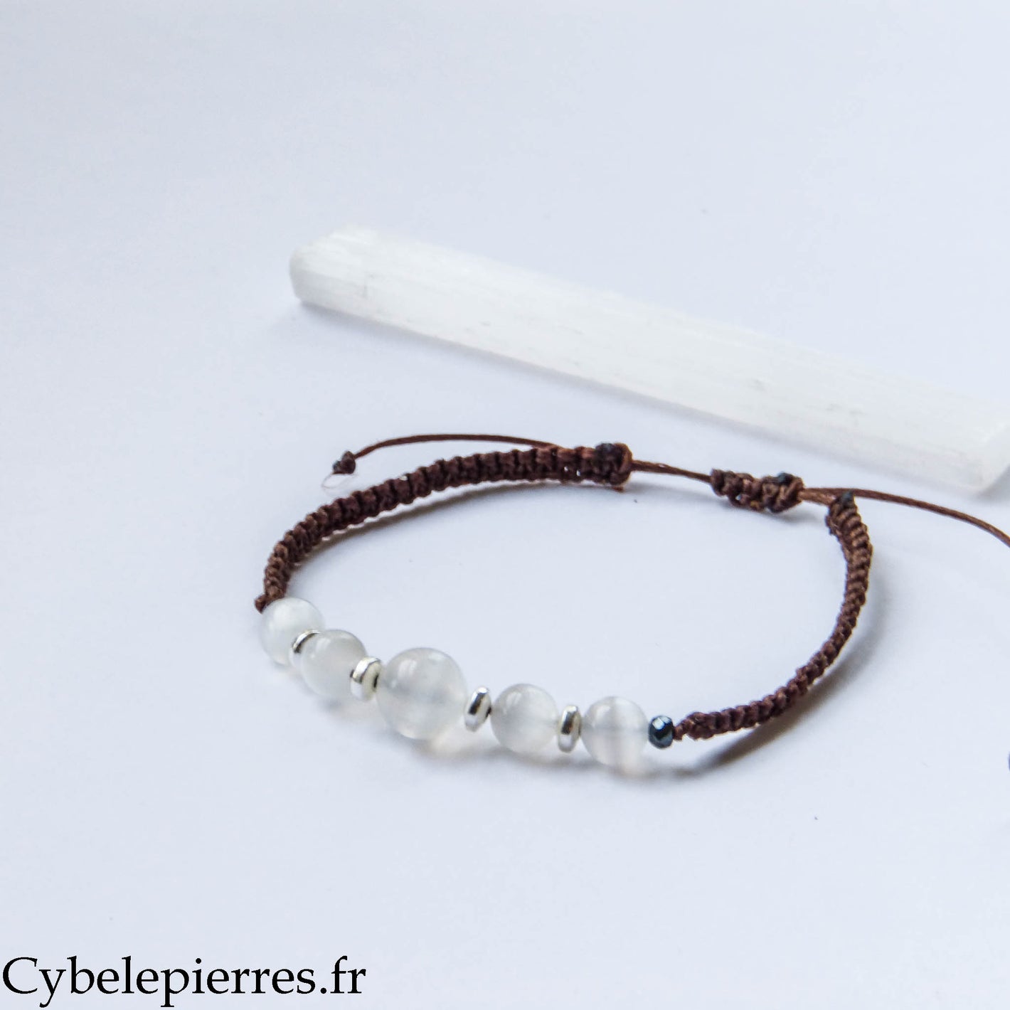 Bracelet réglable Sélénite
