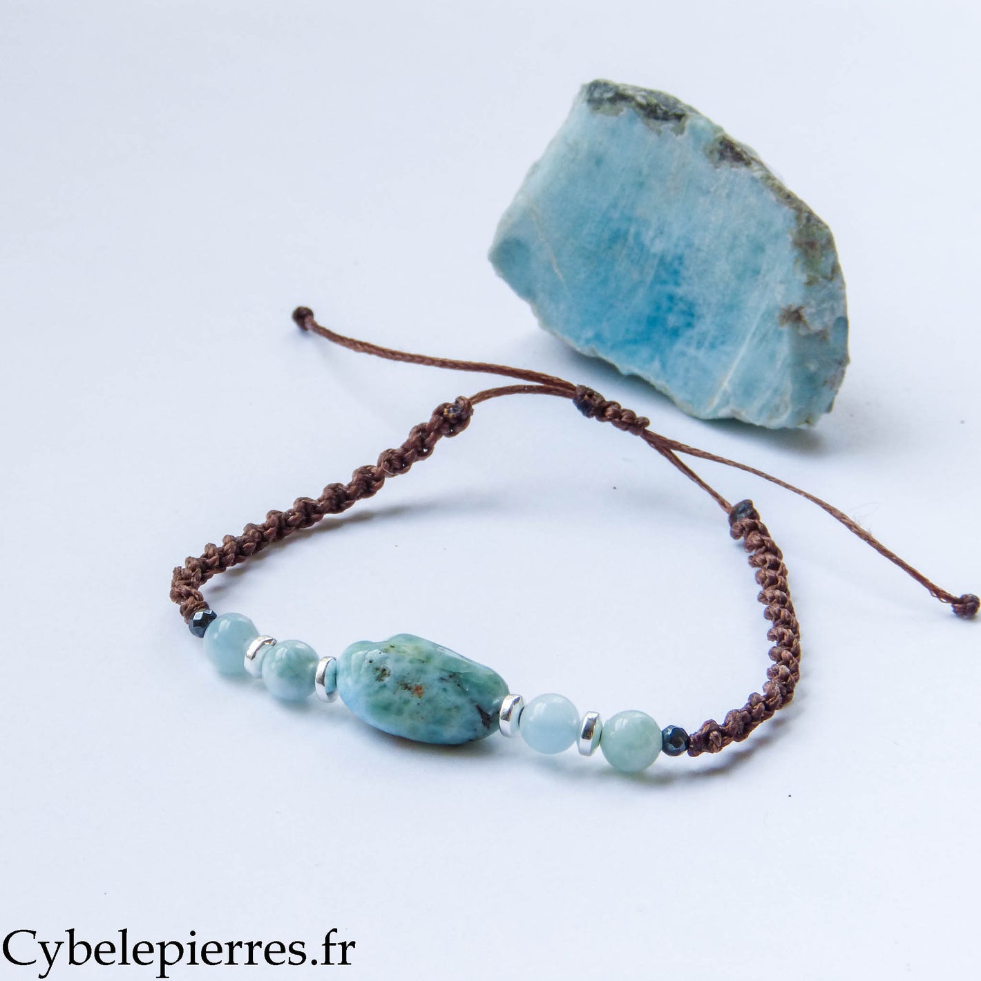 Bracelet réglable Larimar