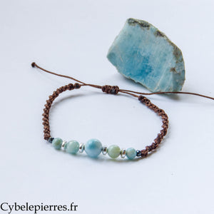 Bracelet réglable Larimar