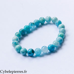 Bracelet Ouverture – Hémimorphite (8 mm) – 18 cm | Expression et Authenticité