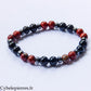 Bracelet Détermination – Tourmaline et Jaspe rouge (8 mm) – 20 cm | Ancrage et Élan