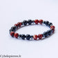 Anchor Bracelet - Red Jasper and Tourmaline (8mm) - 20cm