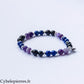 Bracelet Lucidité – Tourmaline, Lapis-lazuli et Améthyste (6 mm) – 18 cm | Protection et Clarté
