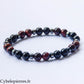 Bracelet Force Intérieure – Œil de taureau et Tourmaline (8 mm) – 20 cm | Protection et Détermination
