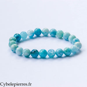 Bracelet Ouverture – Hémimorphite (8 mm) – 18 cm | Expression et Authenticité