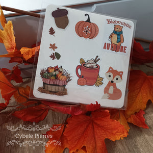 Lot 13 Stickers Automne
