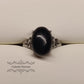 Bague Obsidienne noire - 10mm